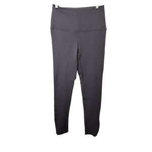 Iman Woman's Gray Stretch Legging Side Leg Goldtone Zipper Hardware Size S